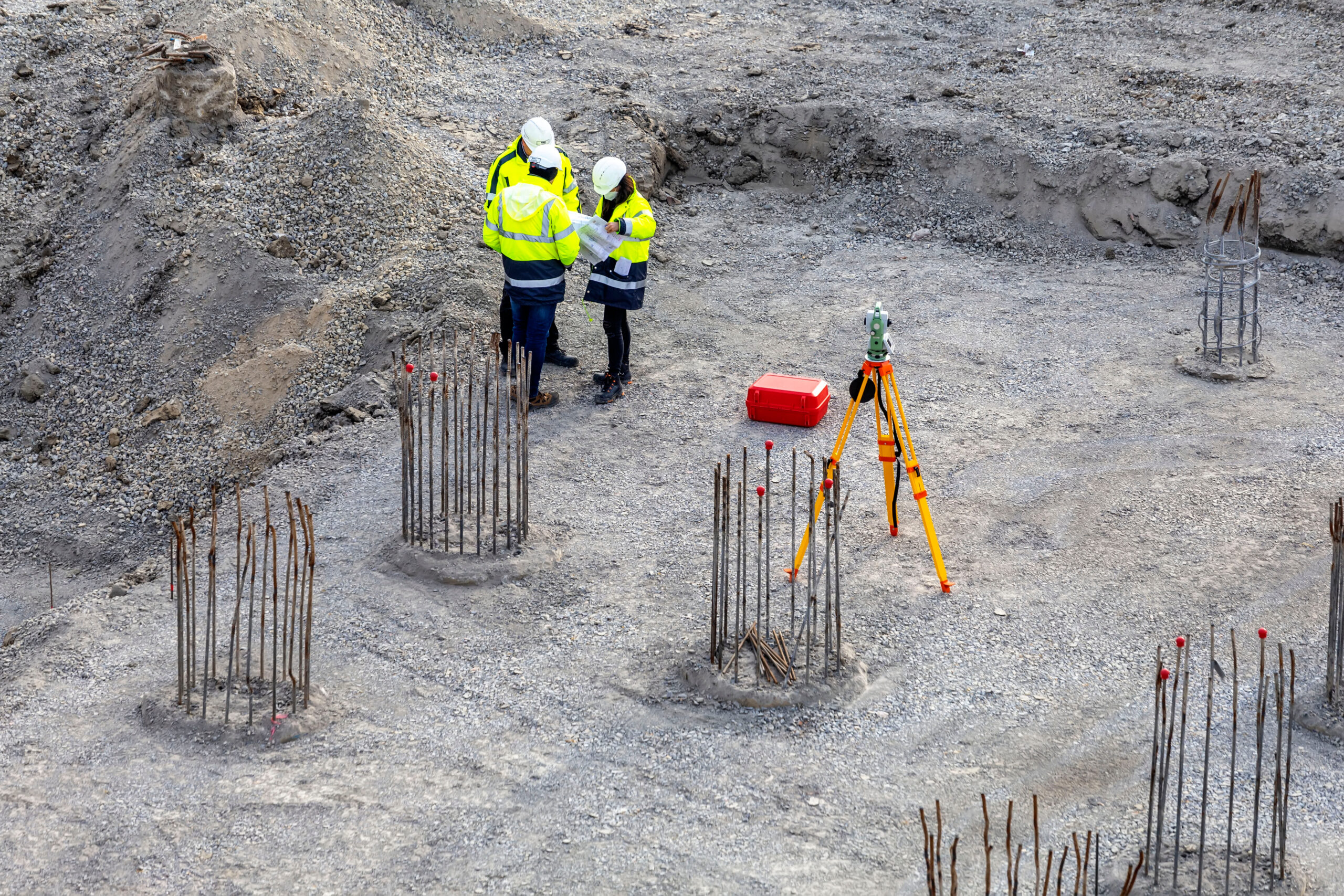 surveyors using 3d laser scanning technology